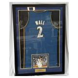 John Wall Autographed and Custom Framed Washington Wizzards Basketball Jersey 32.5x46"
