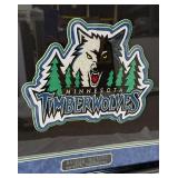 Rashad McCants Autographed and Custom Framed Minnesota Timberwolves Basketball Jersey w COA 35.5x43.5"
