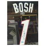 Chris Bosh Autographed and Custom Framed w/ Upper Deck and Miami Heat COA Basketball Jersey 34.5x43"