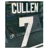 Matt Cullen Autographed and Custom Framed Minnesota Wild Hockey Jersey 40.5x43"