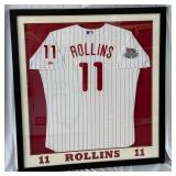 Jimmy Rollins Autographed and Inscribed "2008 WS MVP" Custom Framed Philadelphia Phillies World Series Jersey 40.5x43"