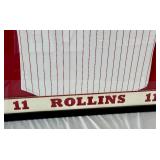 Jimmy Rollins Autographed and Inscribed "2008 WS MVP" Custom Framed Philadelphia Phillies World Series Jersey 40.5x43"