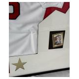 Johnny Damon Autographed and Custom Framed Boston Red Sox Baseball Jersey 49x36.5"