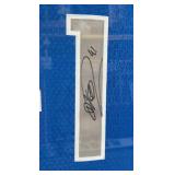 Dirk Nowitzki Autographed and Custom Framed Dallas Mavericks Basketball Jersey 34.5x43"