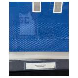 Dirk Nowitzki Autographed and Custom Framed Dallas Mavericks Basketball Jersey 34.5x43"