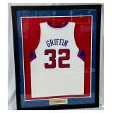 Blake Griffin Autographed and Custom Framed Los Angeles Clippers Basketball Jersey w/ LA Clippers COA 34.5x43"