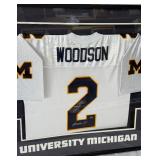 Charles Woodson Autographed and Custom Framed University of Michigan Football Jersey w/ COA