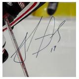 Jonathan Toews Autographed and Custom Framed Photo w/ COA Chicago Blackhawks Hockey 26.5x32.5"