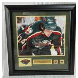 Derek Boogaad "The Boogeyman" Autographed and Custom Framed Minnesota Wild Hockey Photo 26x28"