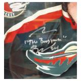 Derek Boogaad "The Boogeyman" Autographed and Custom Framed Minnesota Wild Hockey Photo 26x28"