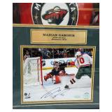 Marian Gaborik Autographed and Custom Framed Minnesota Wild Hockey Photo w/ Steiner COA 26.5x32.5"