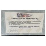 Dom DiMaggio, Johnny Pesky, and Bobby Doerr Autographed and Framed Boston Red Sox Baseball Print w/ COA 26x22"
