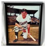 Harmon Killebrew Autographed and Framed 8x10" Minnesota Twins Baseball Photo