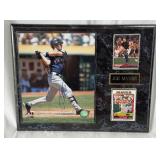 Joe Mauer Autographed Photo in Plaque w/ MLB COA - Minnesota Twins Baseball