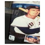 Ted Williams Autographed Baseball Print w/ GAI COA