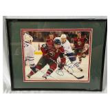Andrew Brunette Autographed Photo Matted and Framed Minnesota Wild Hockey