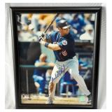Michael Cuddyer Autographed Baseball Photo w/ MLB COA Framed 8x10" Minnesota Twins