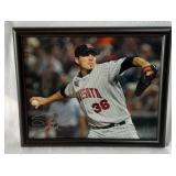 Joe Nathan Autographed Baseball Photo  Framed 8x10" Minnesota Twins