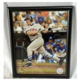 Mike Redmond Autographed Baseball Photo w/ MLB COA Framed 8x10" Minnesota Twins