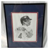 Paul Molitor Framed and Matted Sketch Pring - Minnesota Twins Baseball