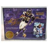 Adrian Peterson 2007 Rookie Season 296 Yard Record Breaking Certificate - Minnesota Vikings