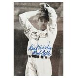 Bob Feller Autographed , Framed, and Matted Baseball Photo