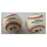(2) Denard Span Autographed Baseballs Rawlings OMLB Selig Balls - Minnesota Twins