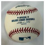 Carl Crawford Autographed Baseball w/ COA Rawlings OMLB Selig Ball