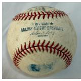 Mickey Hatcher Autographed Baseball Rawlings OMLB Selig Ball
