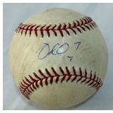 Delmon Young Autographed Baseball Rawlings OMLB Selig Ball