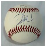 Dustin Pedroia Autographed Baseball w/ GAI COA Rawlings Official League Ball