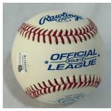 Dustin Pedroia Autographed Baseball w/ GAI COA Rawlings Official League Ball