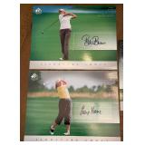 Hunter Mahan, Lorie Kane, Beth Bauer Autographed Upper Deck SP Signature Shots Golf Cards