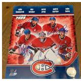 Montreal Canadiens 2008-2009 Team Signed Hockey Photo - Komisarek, Kovalev, Price, Markov, Koivu