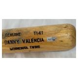 Danny Valencia Game-Used Bat w/ MLB COA From April 13, 2011 - Heavily Used Louisville Slugger Minnesota Twins Baseball