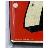 Vintage 7UP Embossed Metal Advertising Sign by Sout Sign Company - 1950