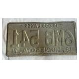 Vintage 1971 Minnesota License Plate