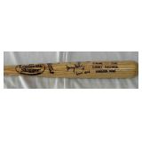 Danny Valencia Game-Used and Autographed Bat Louisville Slugger T141 Heavily Used Minnesota Twins Baseball