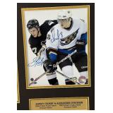 Alexander Ovechkin and Sidney Crosby Autographed Hockey Photo Custom Framed and Matted w/ COA