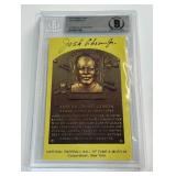 Josh Gibson Jr. Autograph w/ Beckett Authentication HOF Plaque Card (Josh Gibson