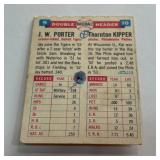 1955 Topps Double Headers #9 Thornton Kipper and JW Porter Vintage Baseball Card