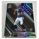 LaMar Jackson /99 RC 2018 Spectra #132 Rookie Football Card Numbered 27/99