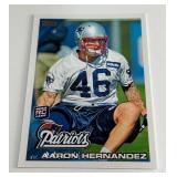 Aaron Hernandez RC 2010 Topps #96 Rookie Football Card