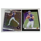(2) JJ McCarthy RCs Absolute and Zenith Rookie Minneosta Vikings Football Cards