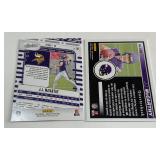 (2) JJ McCarthy RCs Absolute and Zenith Rookie Minneosta Vikings Football Cards