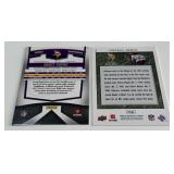 (2) Minnesota Vikings Numbered Cards - Brett Favre /499 and Adrian Peterson /350