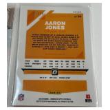 (3) Aaron Jones Numbered Football Cards - /79, /399, /499 - Minnesota Vikings and Green Bay Packers