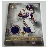 Randy Moss / Daunte Culpepper Dual Relic 2001 PacificTitanium Dual Game Worn Jerseys #100 Minnesota Vikings Football Card