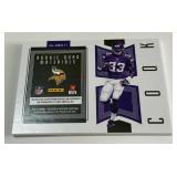 Dalvin Cook /25 RPA Nasty Quad Patch 2017 Plated and Patchies Rookie Quad Materials #RQM-11 Numbered 14/25 Rookie Minnesota Vikings Football Card