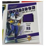 (7) Dalvin Cook Card Lot - /25 Press Proof Die Cut, /100, Relic, Rookie, Inserts - Minnesota Vikings Football Cards